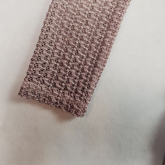 Feratelli Long Sleeve Floral Applique Tunic Lace Top Pink Blouse Shirt Small - Picture 6 of 13